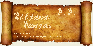 Miljana Munjas vizit kartica